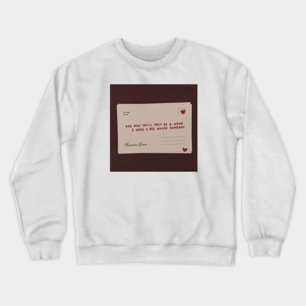 Name Postcard Crewneck Sweatshirt by Clandestine Letters